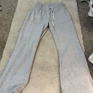 American Eagle Light Gray Wide Leg Sweats